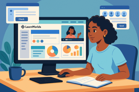 How to Get LearnWorlds Free Trial and Start Fast An informative illustration about
What’s Included in the LearnWorlds Free Trial
