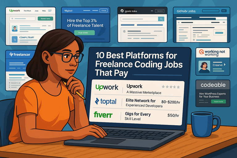 You are currently viewing 10 Best Platforms for Freelance Coding Jobs That Pay