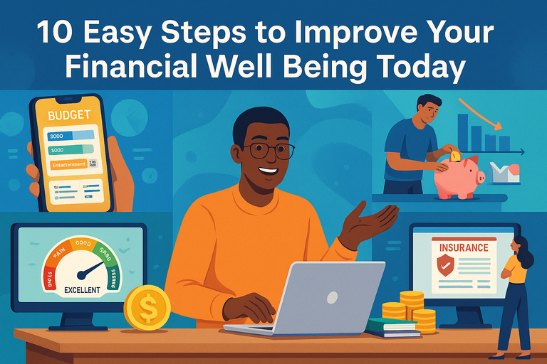 You are currently viewing 10 Easy Steps To Improve Your Financial Well Being Today