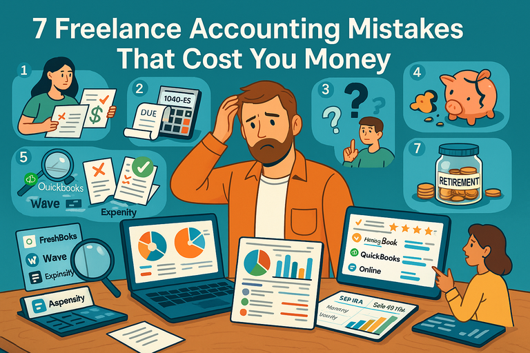 7 Freelance Accounting Mistakes That Cost You Money You are currently viewing 7 Freelance Accounting Mistakes That Cost You Money