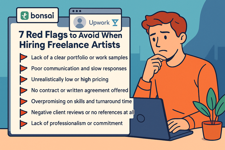 You are currently viewing 7 Red Flags to Avoid When Hiring Freelance Artists