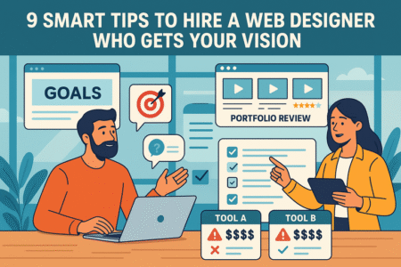 Read more about the article 9 Smart Tips to Hire a Web Designer Who Gets Your Vision