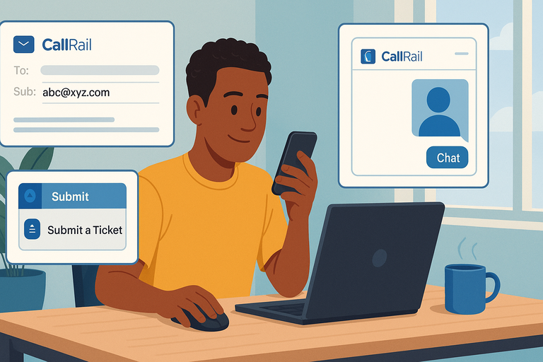 CallRail Phone Number: How to Contact Support Fast An informative illustration about
Alternative Ways To Contact CallRail Support