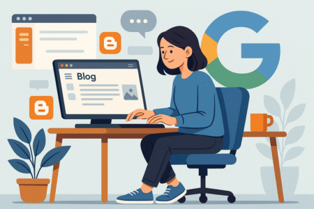Best Platforms to Start a Blog for Free With No Coding An informative illustration about
Blogger: Simple Blogging Backed By Google