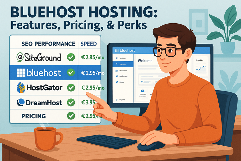 You are currently viewing Bluehost Hosting: Features, Pricing, & Perks