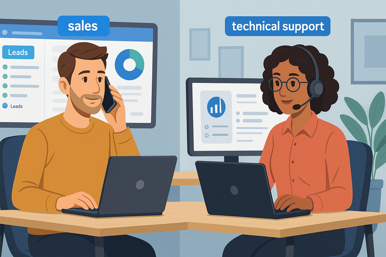 CallRail Phone Number: How to Contact Support Fast An informative illustration about
Contacting CallRail Sales vs. Technical Support
