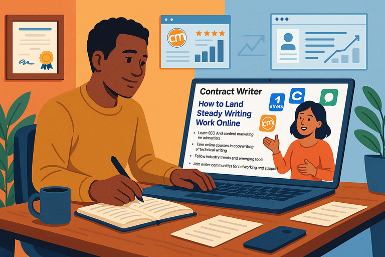 You are currently viewing Contract Writer: How to Land Steady Writing Work Online