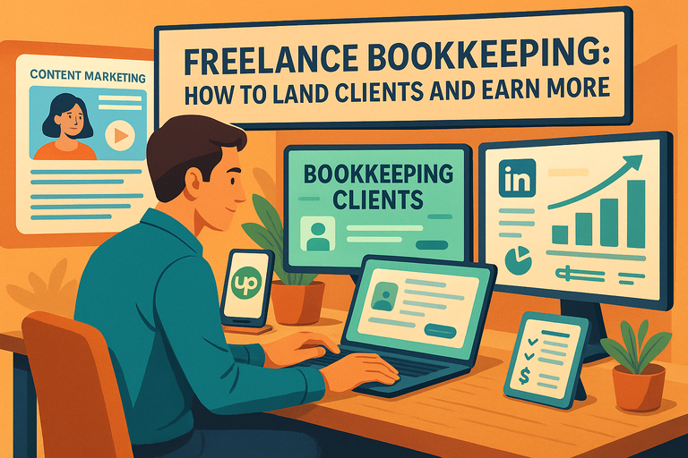 Freelance Bookkeeping: How to Land Clients and Earn More You are currently viewing Freelance Bookkeeping: How to Land Clients and Earn More
