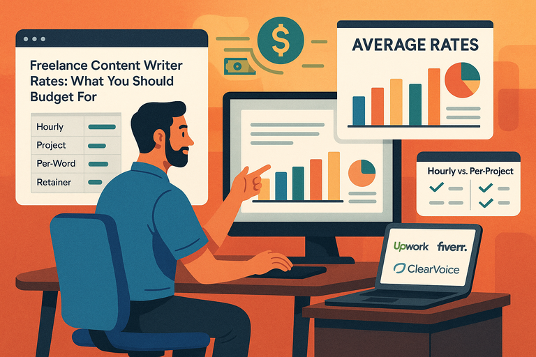 Freelance Content Writer Rates What You Should Budget For You are currently viewing Freelance Content Writer Rates What You Should Budget For