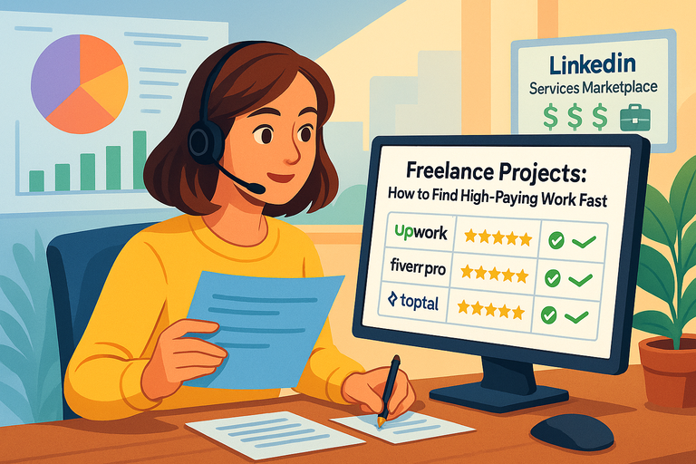 Freelance Projects: How to Find High-Paying Work Fast You are currently viewing Freelance Projects: How to Find High-Paying Work Fast