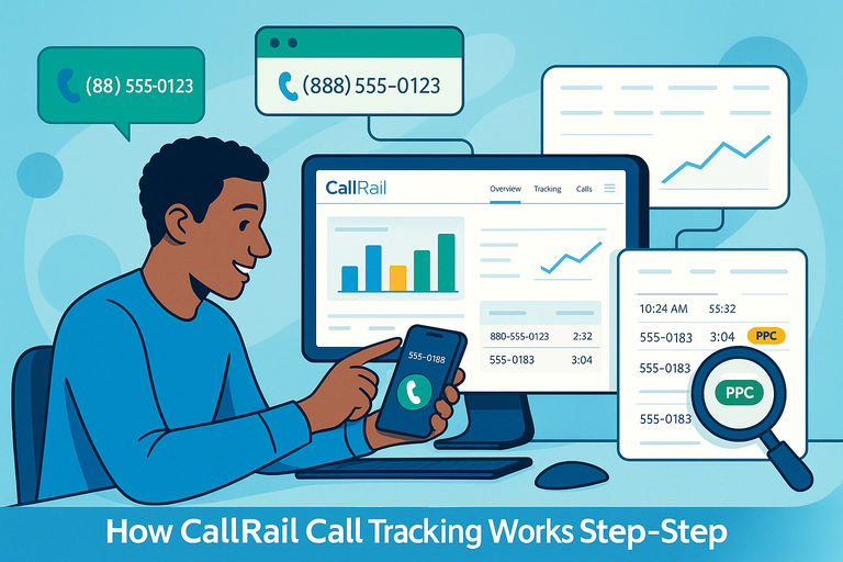 CallRail Call Tracking: How It Works and Why It Matters An informative illustration about
How CallRail Call Tracking Works Step-by-Step