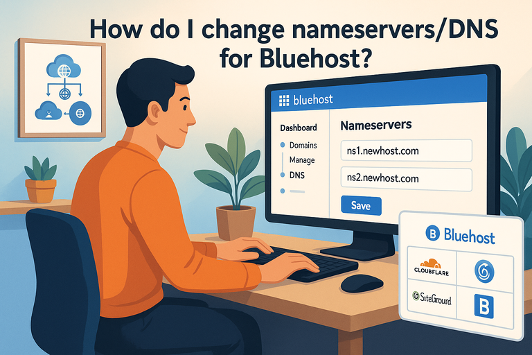 How Do I Change Nameservers / Dns For Bluehost? You are currently viewing How Do I Change Nameservers / Dns For Bluehost?