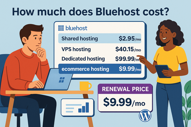 How Much Does Bluehost Cost? (Full 2025 Pricing Breakdown) You are currently viewing How Much Does Bluehost Cost? (Full 2025 Pricing Breakdown)