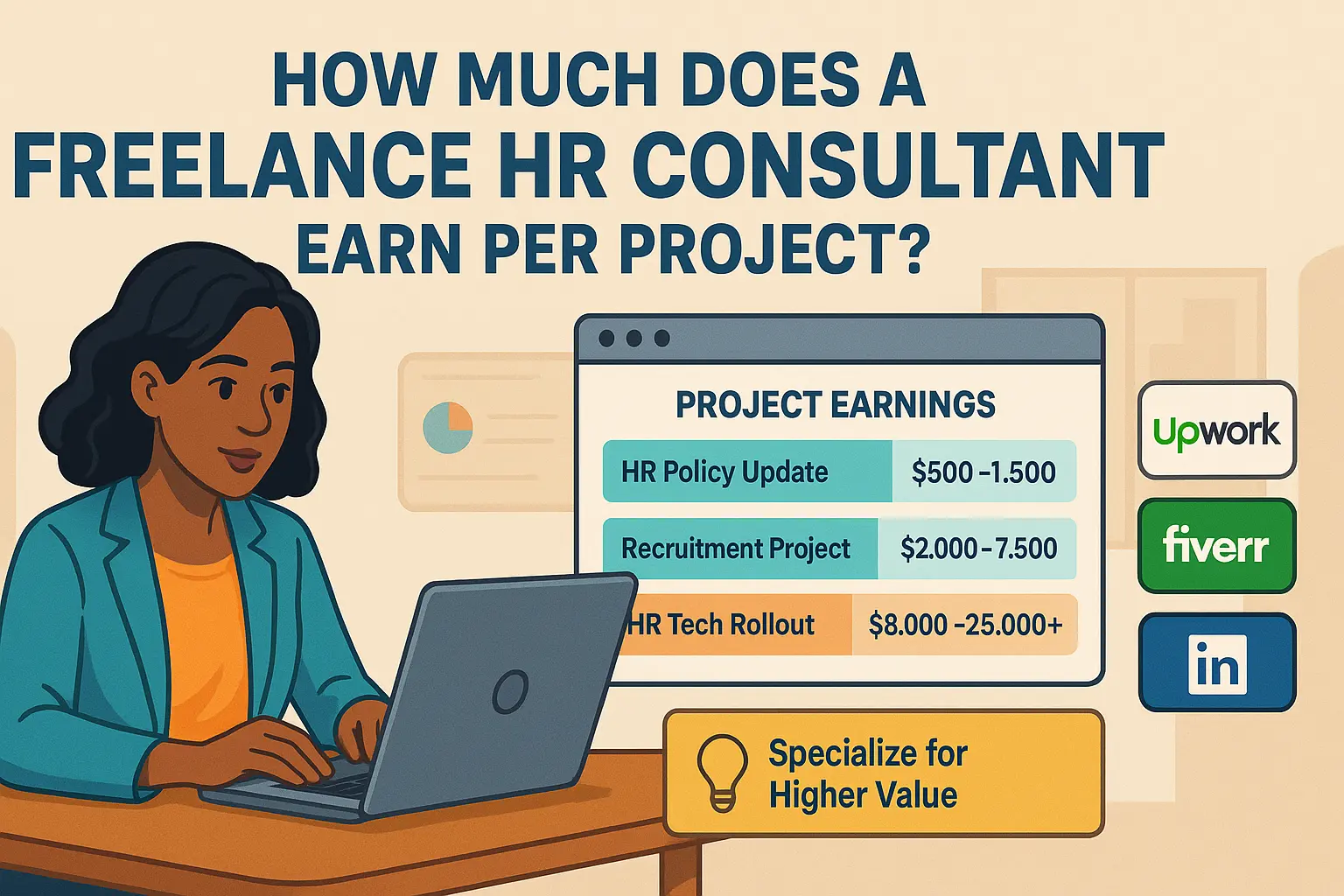 You are currently viewing How Much Does a Freelance HR Consultant Earn per Project?
