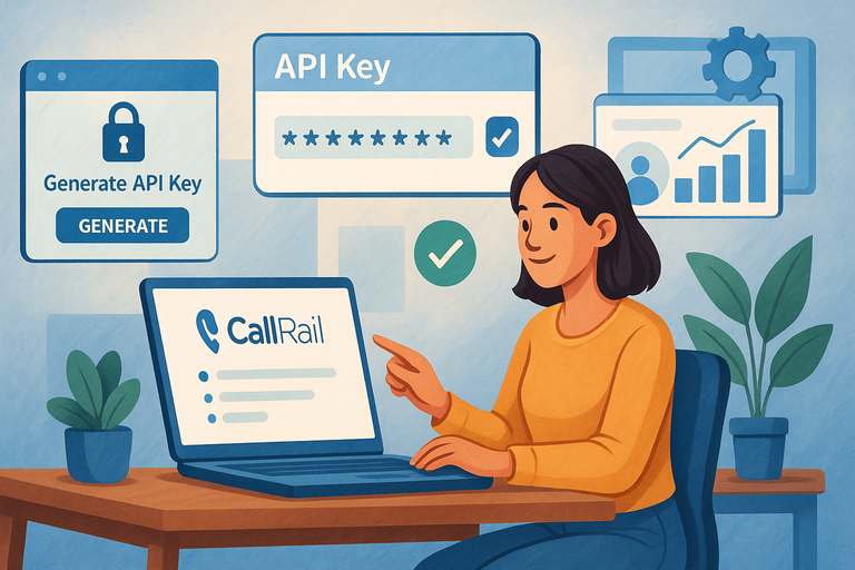 An informative illustration about
How To Set Up Your CallRail API Access