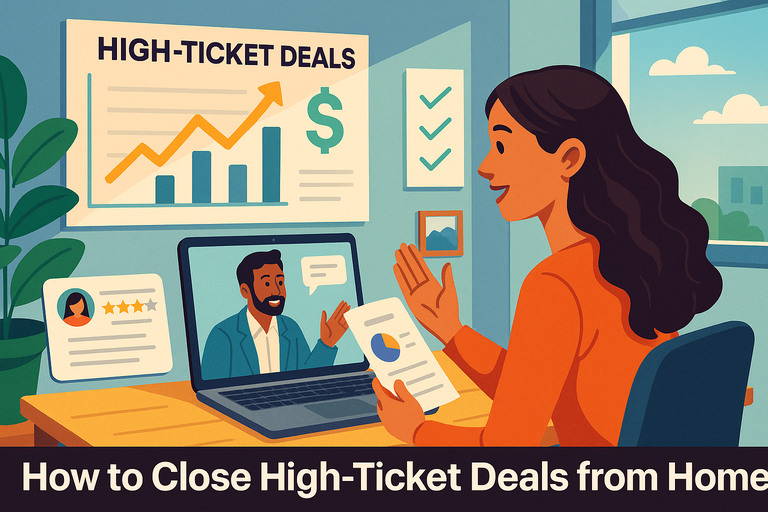 You are currently viewing Freelance Sales: How to Close High-Ticket Deals from Home