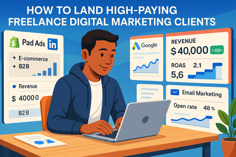 How to Land High-Paying Freelance Digital Marketing Clients You are currently viewing How to Land High-Paying Freelance Digital Marketing Clients