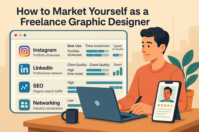 You are currently viewing How to Market Yourself as a Freelance Graphic Designer