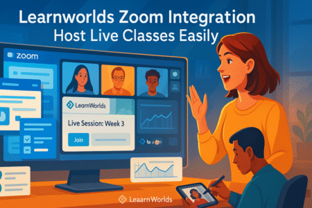 Read more about the article LearnWorlds Zoom Integration: Host Live Classes Easily
