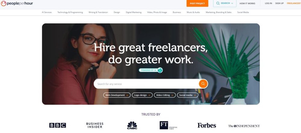 An informative illustration about
PeoplePerHour