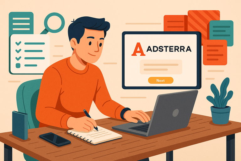 An informative illustration about
Preparing Before You Create Your Adsterra Account