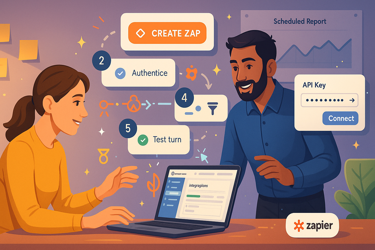 An informative illustration about
Setting Up LearnWorlds Zapier Integration Step-by-Step