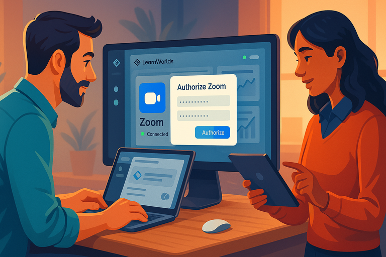 An informative illustration about
Setting Up The LearnWorlds Zoom Integration