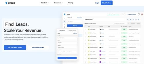 An informative illustration about
Skrapp.io