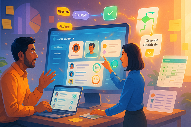 An informative illustration about
Streamlining Student Management With Automation