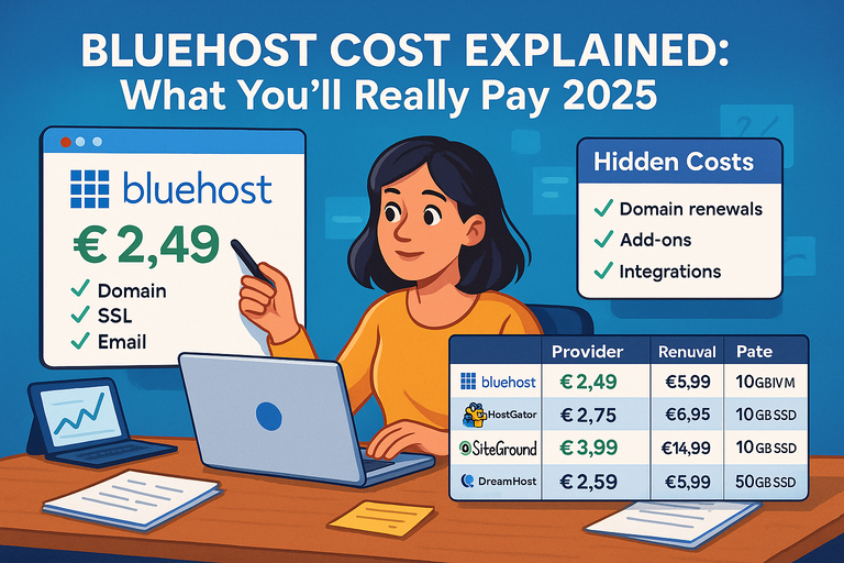 You are currently viewing Bluehost Cost Explained: What You’ll Really Pay 2025