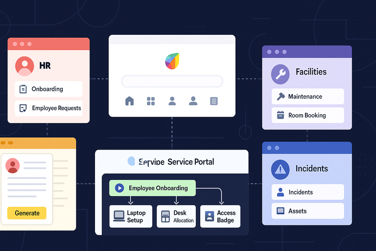 How Freshworks Freshservice Simplifies IT Management An informative illustration about
Centralizing Enterprise Service Management (ESM)