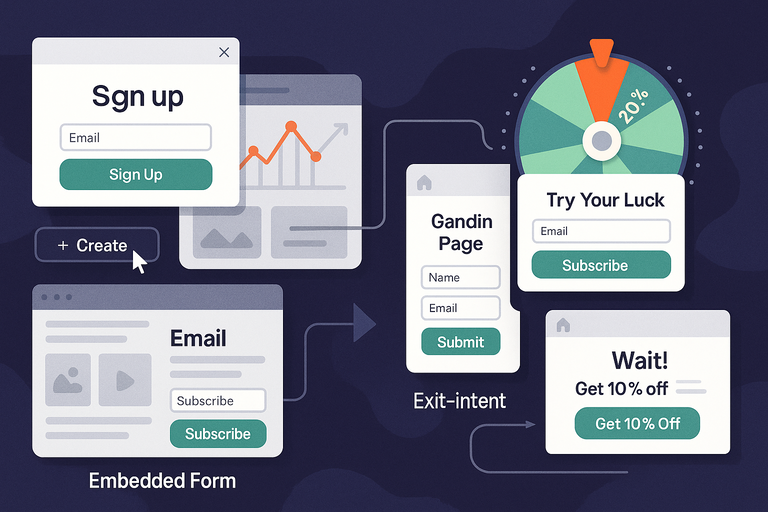 An informative illustration about
Choosing The Right Type Of Omnisend Form For Your Store
