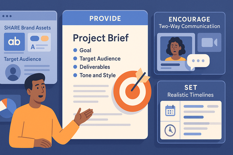 An informative illustration about
Communicate Your Brand And Expectations Clearly