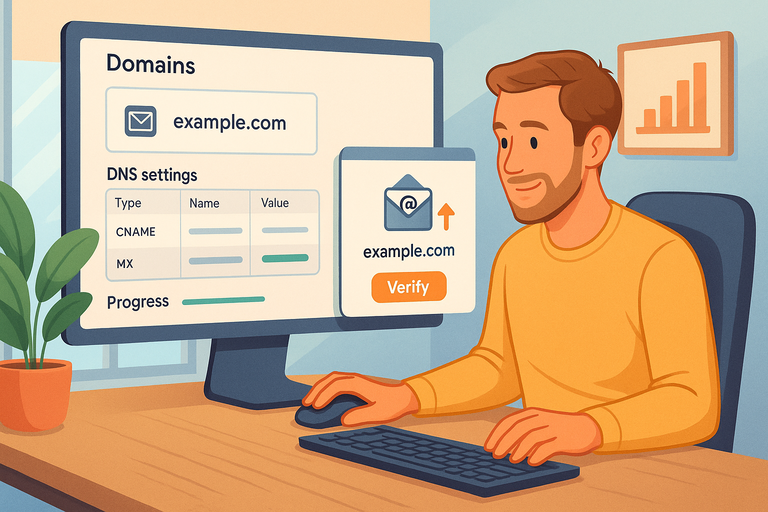 An informative illustration about
Connect Your Custom Domain For Professional Emails