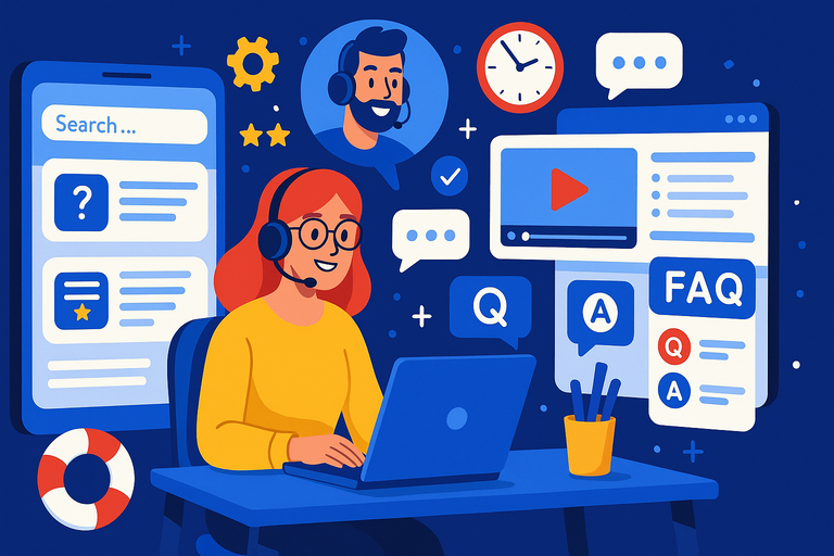 An informative illustration about
Customer Support and Knowledge Resources