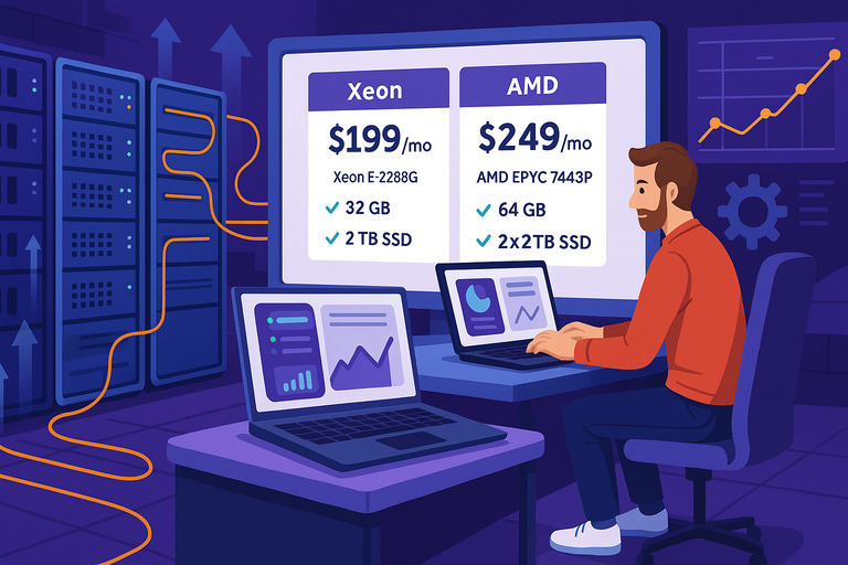 An informative illustration about
Dedicated Hosting: Maximum Power And Control
