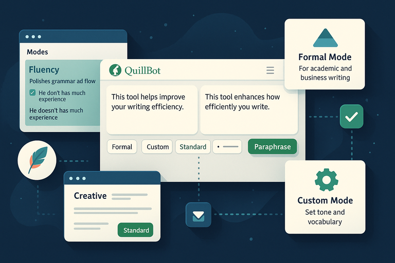 Paraphrase Tool QuillBot: Rewrite Smarter, Not Harder An informative illustration about
Exploring QuillBot’s Paraphrasing Modes