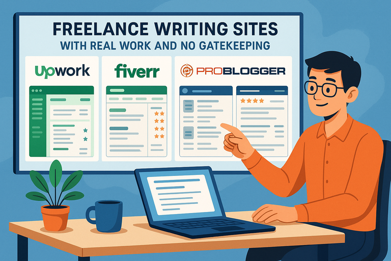 You are currently viewing Freelance Writing Sites With Real Work And No Gatekeeping