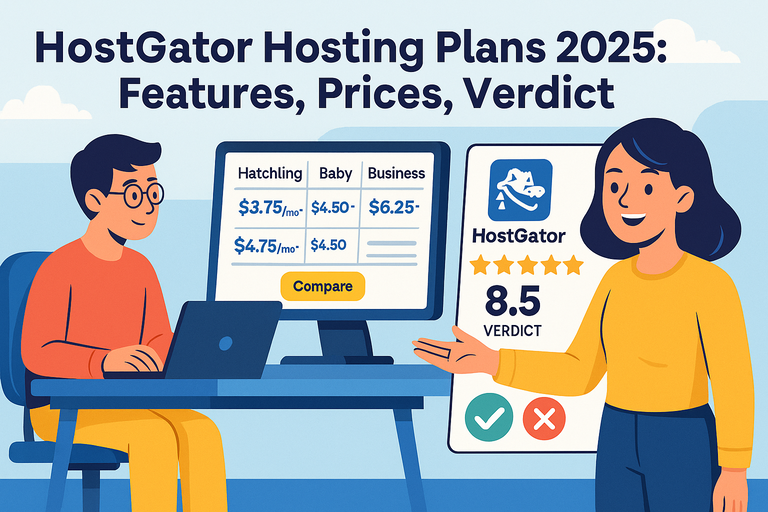 HostGator Hosting Plans 2025: Features, Prices, Verdict You are currently viewing HostGator Hosting Plans 2025: Features, Prices, Verdict