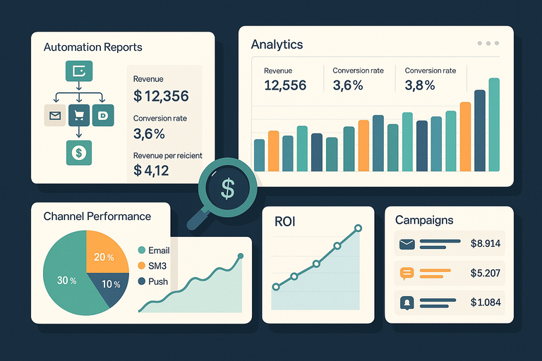 An informative illustration about
How To Track And Measure ROI With Omnisend