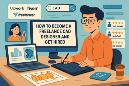 Read more about the article How to Become a Freelance CAD Designer and Get Hired