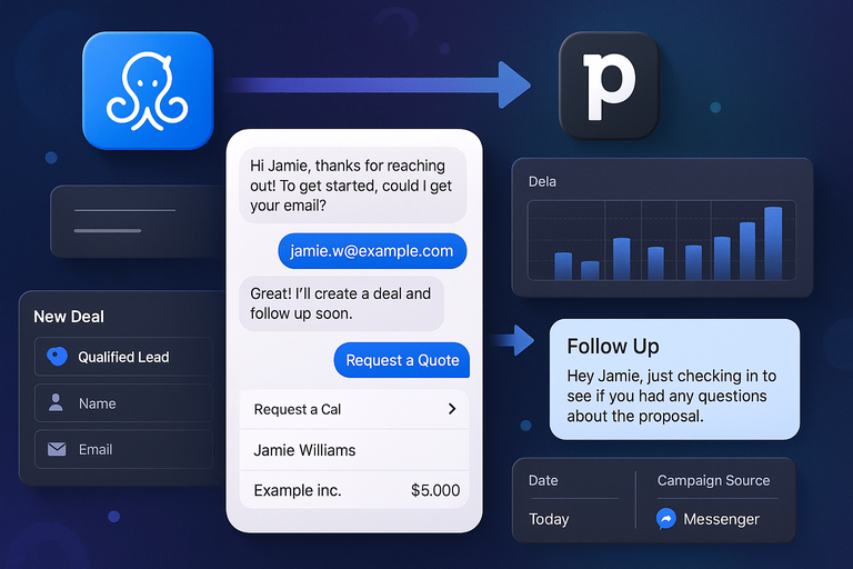 An informative illustration about
Integrate ManyChat With Pipedrive For Sales Team Efficiency