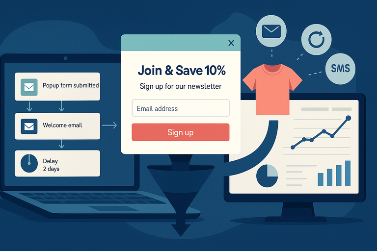 An informative illustration about
Integrating Omnisend Popups With Your Marketing Funnel