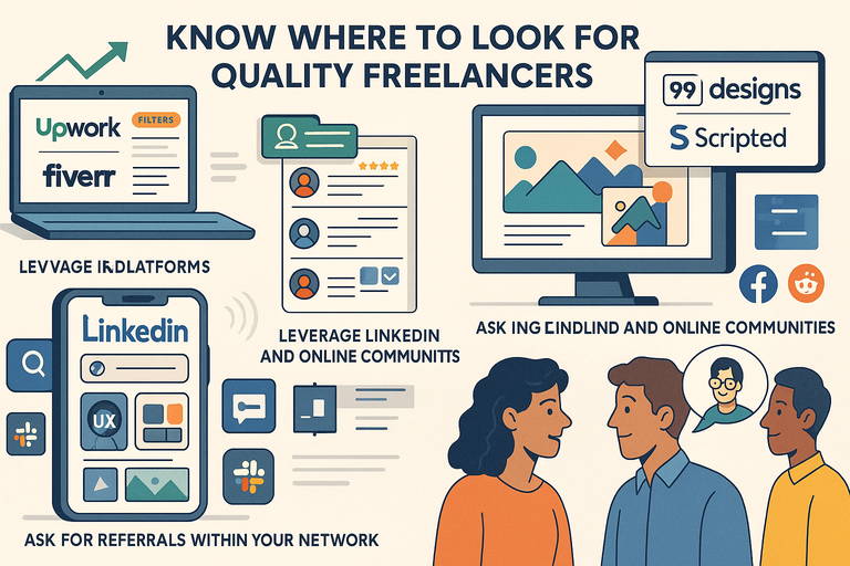 An informative illustration about
Know Where To Look For Quality Freelancers
