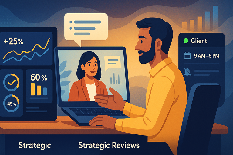 Freelance Consultant Guide: Earn More With Your Expertise An informative illustration about
Maintain Long-Term Client Relationships