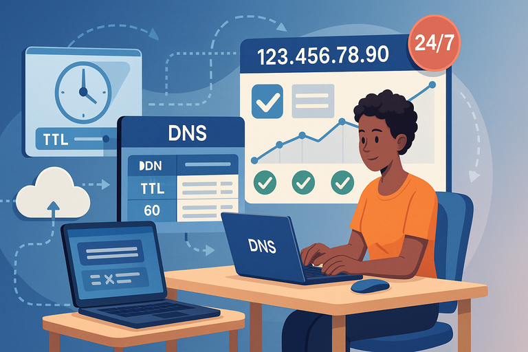 How To Migrate To An InMotion Server Without Downtime An informative illustration about
Managing DNS Propagation Without Downtime