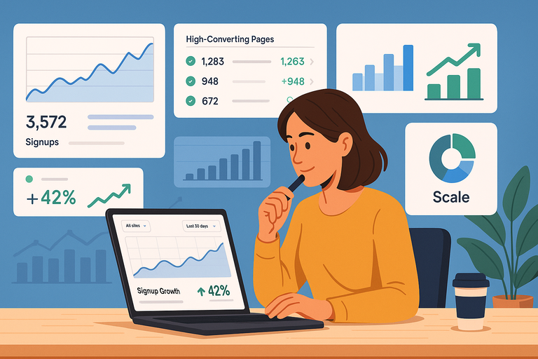 How I Increased Signups With MailerLite Wordpress Plugin An informative illustration about
Measuring Results And Scaling Your Strategy