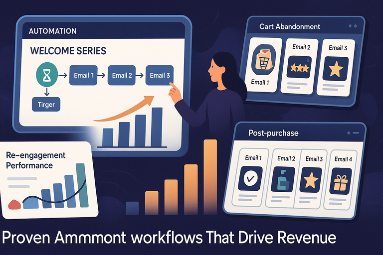 An informative illustration about
Proven Omnisend Automation Workflows That Drive Revenue