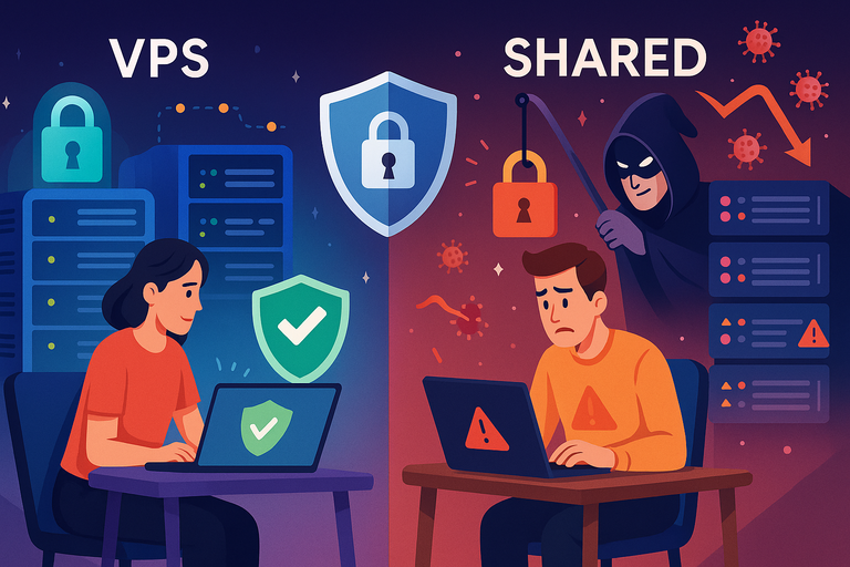 Namecheap VPS vs Shared Hosting: Which Should You Pick? An informative illustration about
Security Features in VPS vs Shared Hosting