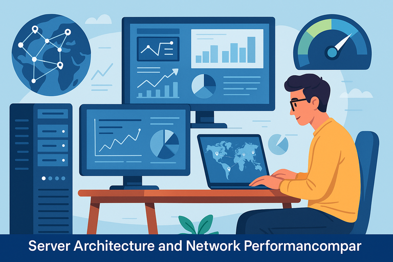 An informative illustration about
Server Architecture and Network Performance Comparison